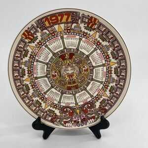 Vintage Wedgwood 1977 Tonatiuh Calendar Plate Seventh Series England 10"